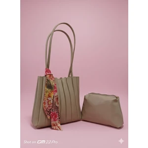 Kadın Pileli Omuz Çanta