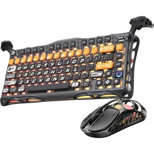 Mercury K1 Pro+X Kablosuz Rgb Işıklı Mekanik Q Gaming Klavye ve Optik Mouse Seti, Cyberflare