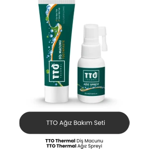 Florürsüz Diş Macunu 75 gr - Ağız Spreyi Hediyeli Çay Ağacı Yağı - Tea Tree Oil