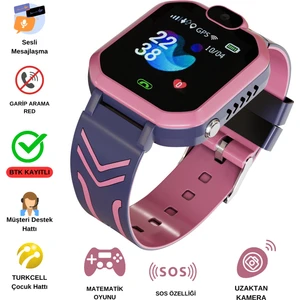 Akıllı Çocuk Saati Sim Kartlı ve Sesli Görüşme (Btk Kayıtlı)