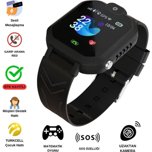 Akıllı Çocuk Saati Sim Kartlı ve Sesli Görüşme Özellikli( Btk Kayıtlı)