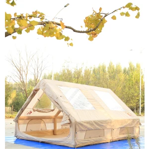 - Family Şişme Kamp Çadırı 300*400*200 cm-Şeffaf Pencereli ve Kapılı