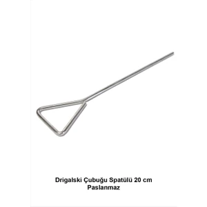 Drigalski Çubuğu Spatülü 20 cm Paslanmaz