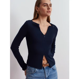 31993 Çift Fermuarlı Top-Lacivert