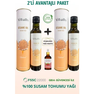 Susam Tohumu Yağı 250 ml 2’li – Soğuk Sıkım, Çok Amaçlı, Saf & Doğal