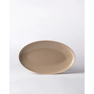 Madame Coco Aurea Kayık Tabak - Bej - 30 cm