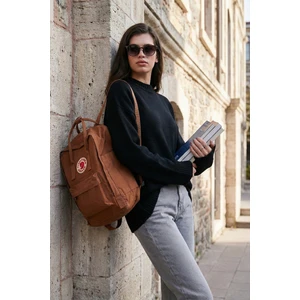 Regular Fit Bisiklet Yaka Basic Triko Kazak Bayan Kazak 4616213