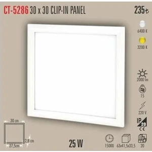 Cata CT-5286 LED Panel 25W 30X30 6400K