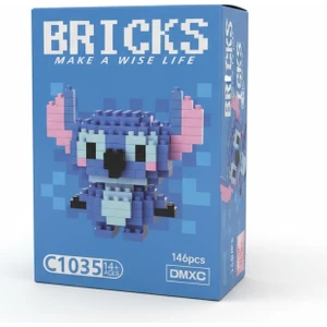 Bohem Kutusu Bricks Stitch Mini Lilo Mini Karakter Figürü 3D Mini Yapboz Yapı Oyuncak