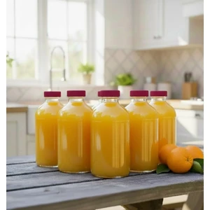 JUNİBELİW 10 Adet 100ML Cam Şişe Pembe Plastik Kapaklı Çok Amaçlı Shot Şişesi Meyve Suyu Shot Şişesi 10X100ML