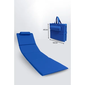 Ecm Proger Su Itici Kumaşlı , Yastıklı Şezlong Minderi - Mavi / Portatif Kullanım İçin
