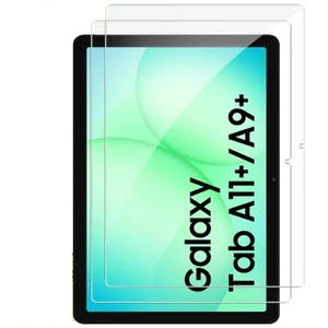 M.TK Moveteck Samsung Galaxy Tab A11+ Plus/A9+ Plus 11 Inç Ekran Koruyucu Şeffaf Cam Nano Esnek Kırılmaz Ekran Camı Tam Kaplama