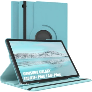 M.TK Moveteck Samsung Galaxy Tab A11+ Plus/A9+ Plus 11 Inç Tablet Uyumlu Kapaklı Kılıf 360 Derece Tam Koruyucu Kapak SM-X230