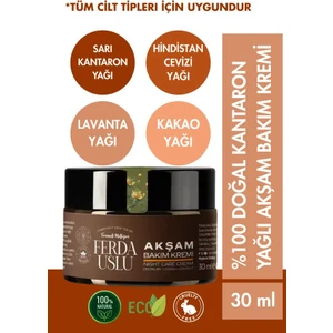 Fermente Mutfağım Kantaron Yağlı Akşam Bakım Kremi 30 ml - %100 Doğal Nemlendirici Onarıcı Bebeklerde Güvenli