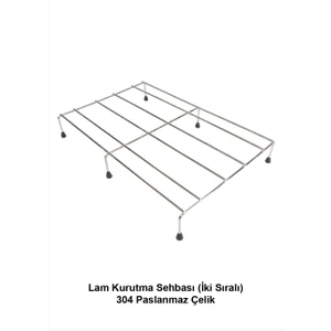Lam Kurutma Sehbası (Iki Sıralı) 304 Paslanmaz Çelik