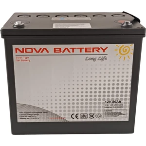 12V 80AH Solar Jel Akü (Yeni Üretim)