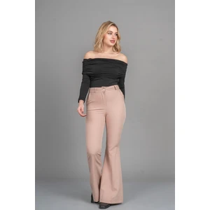 Kemerli Ispanyol Paça Pantolon 3891