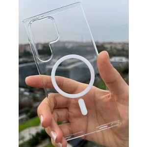 Pirok Store Samsung Galaxy S24 Ultra Magsafe Uyumlu Sararmaz Sert Mika Kristal Netliğinde Ultra Ince Hafif Pc Kılıf