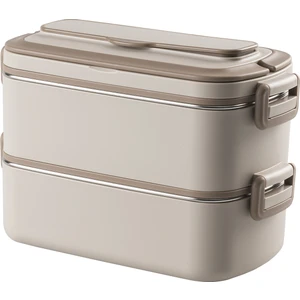 Madame Coco Mimosa 2'li Lunch Box - Soft Bej - 2000 ml