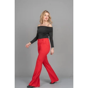 Kemerli Ispanyol Paça Pantolon 3891