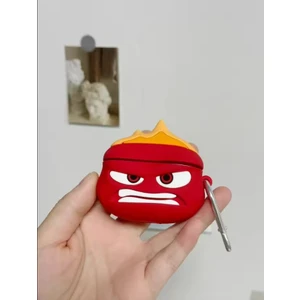 Kılıf Benim Airpods Pro 3. Nesil Uyumlu Kızgın Angry Karakter Silikon Koruma Hediye Kılıf ( 2025 )