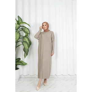 Nisum Moda Yarasa Kol Fitilli Triko Elbise