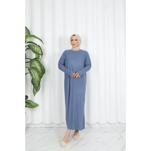 Nisum Moda Yarasa Kol Fitilli Triko Elbise