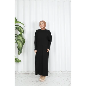 Nisum Moda Yarasa Kol Fitilli Triko Elbise