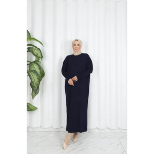 Nisum Moda Yarasa Kol Fitilli Triko Elbise