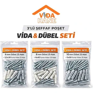 Vidahane Dübelli Sunta Vidası Seti