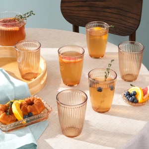 Gordes 6'lı Meşrubat Bardağı 370 ml Amber