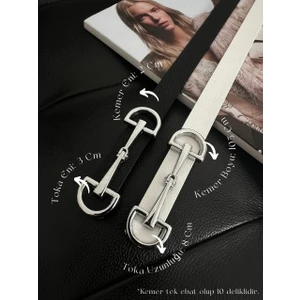 Uzun Tokalı Ince Kadın Kemeri, Ceket Kemeri, Gömlek Kemeri, Elbise Kemeri