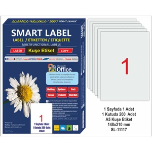 Smart Label A5 Kuşe Etiket 200'lü