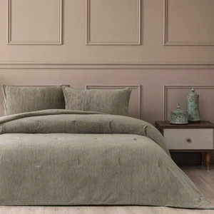 Solven Çift Kişilik Yatak Örtüsü Seti Vizon