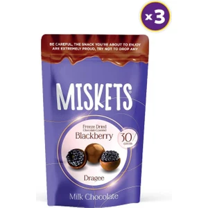 Sütlü Çikolatalı Böğürtlen 80 gr x 3 Adet