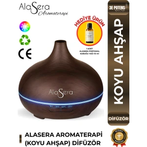 Alasera Aromaterapi (Koyu Ahşap) Difüzör