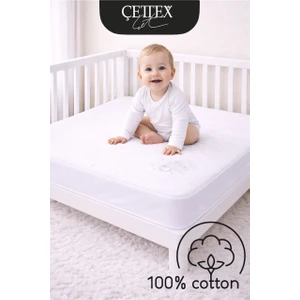 Baby  Pamuk Sıvı Geçirmez Fitted Bebek ve Çocuk Yatağı Koruyucu Alez