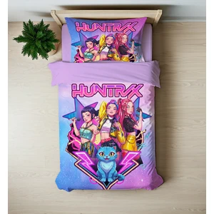 Huntrix Temalı Tek Kişilik Nevresim Takımı