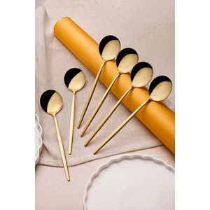 Common Gold Paslanmaz Çelik 6'lı Yemek Kaşığı