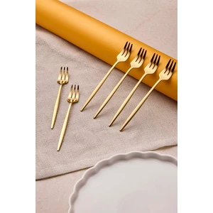 Common Gold Paslanmaz Çelik 6'lı Kokteyl Çatalı