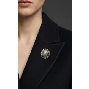 Elit Görünüm Cameo Broş Victoria Dönemi Stili