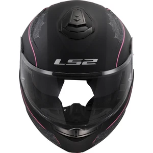 Ls2 Strobe 2 Lux Mat Siyah-Pembe Kask