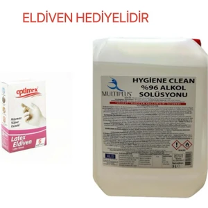 Alkol Temizlik Solüsyonu 5000 Ml(%96) Eldiven Hediyeli