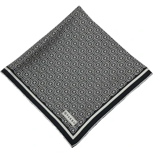 Twill Ipek Eşarp - Yeni Monogram - Siyah Ekru