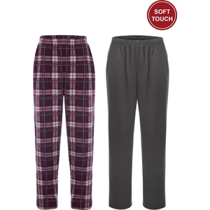 Koza İç Giyim Erkek Pamuklu  2'li Tek Alt Pijama