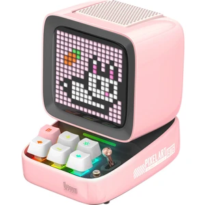 Ditoo Pro Piksel Ekranlı Pembe Bluetooth Hoparlör