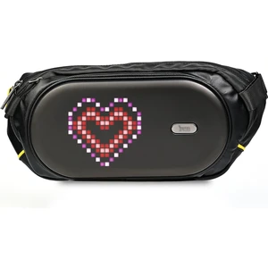 Pixoo Slingbag-C Siyah Ledli Bel Çantası