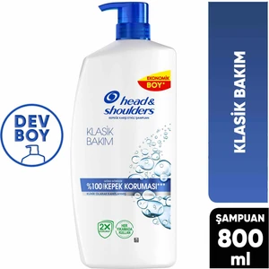 Klasik Bakım Şampuanı 800 ml Tüm Saç Tipleri için Kepeğe Karşı Etkili