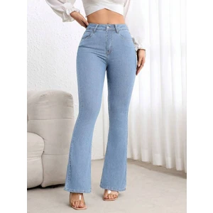 Kadın Likralı Ispanyol Paça Pantolon