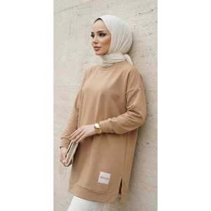Yazlık Kadın Tesettür Bisiklet Yaka Terletmeyen Penye Kumaş Tunik